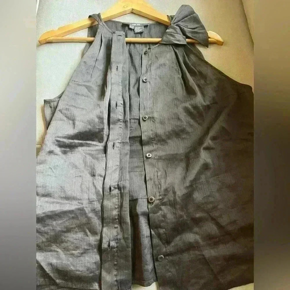 Per Se Silk Blend Sleeveless Brown Blouse Top Size 12 - Picture 6 of 6